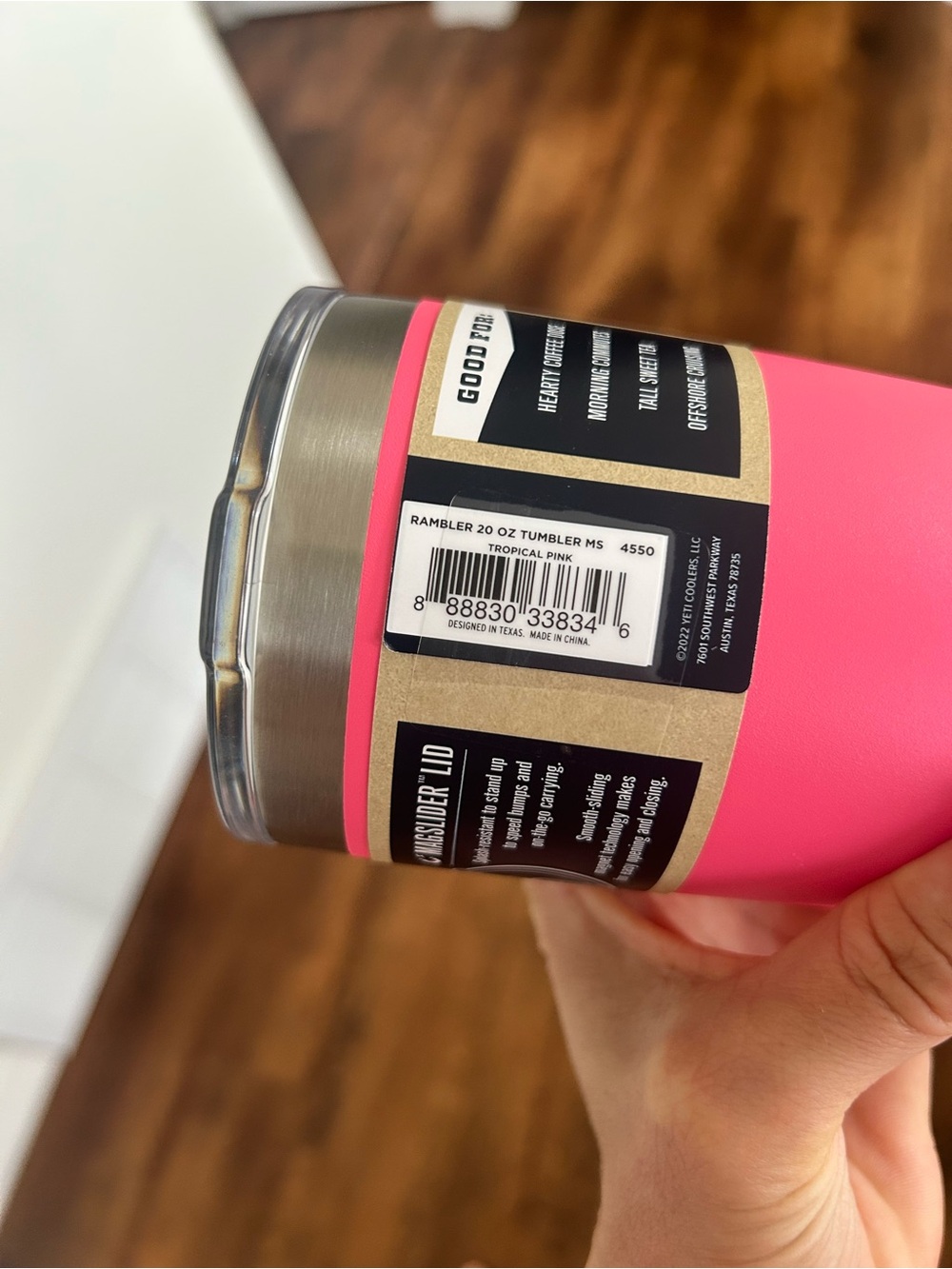 Yeti 20 oz Rambler Tumbler in Tropical Pink - Picture 2 of 3
